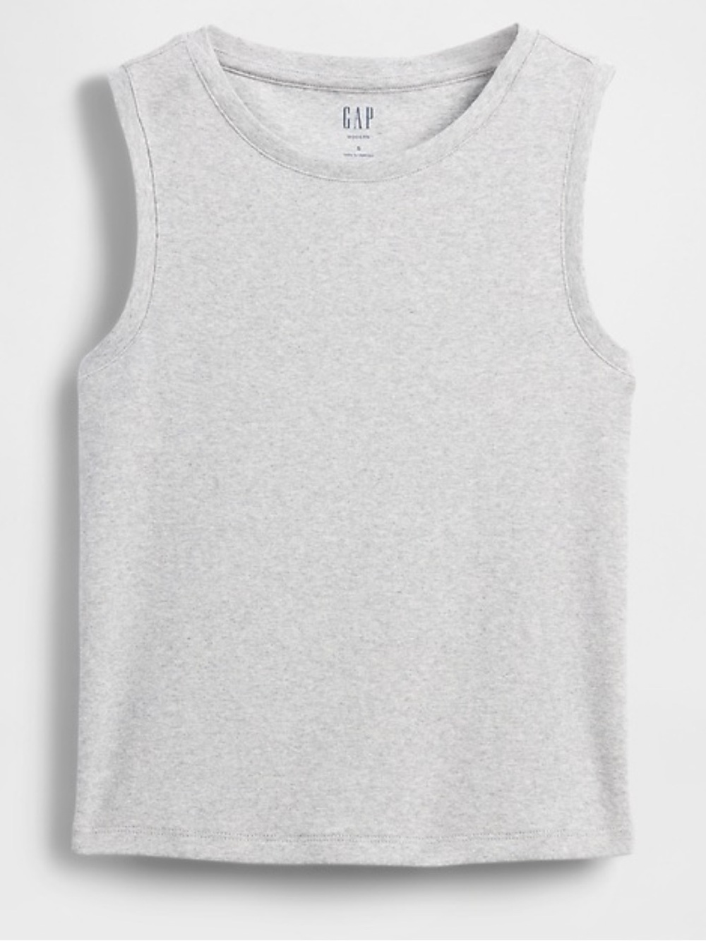 GAP Modern Shell Tank Top - Heather Grey